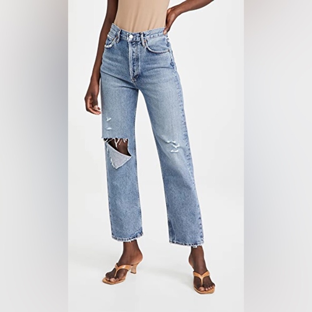 90's Pinch Waist High Rise Straight Leg Jeans in Lineup. Size 26